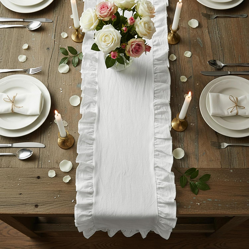Wedding Supply Rentals - عيد الميلاد الجدول عداء 100% غسلها