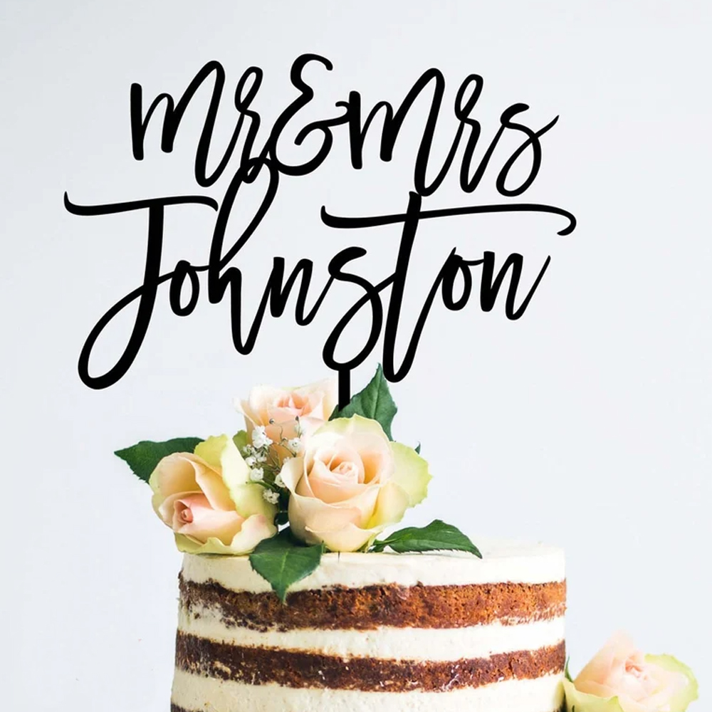 Wedding Supply Rentals - شخصية السيد والسيدة كعكة الزفاف توبر