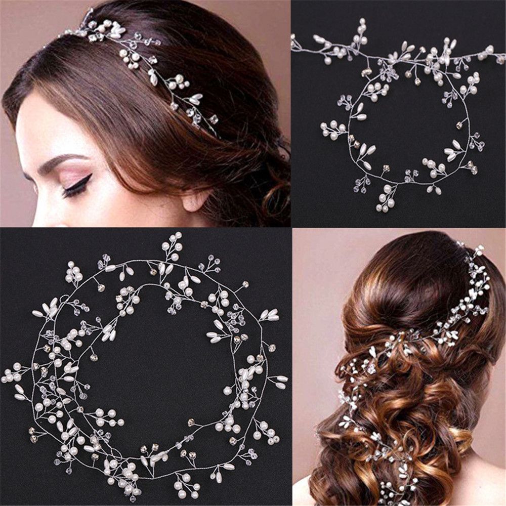 Wedding Supply Store - مجوهرات شعر للحفلات، إكسسوار رأس بسلسلة