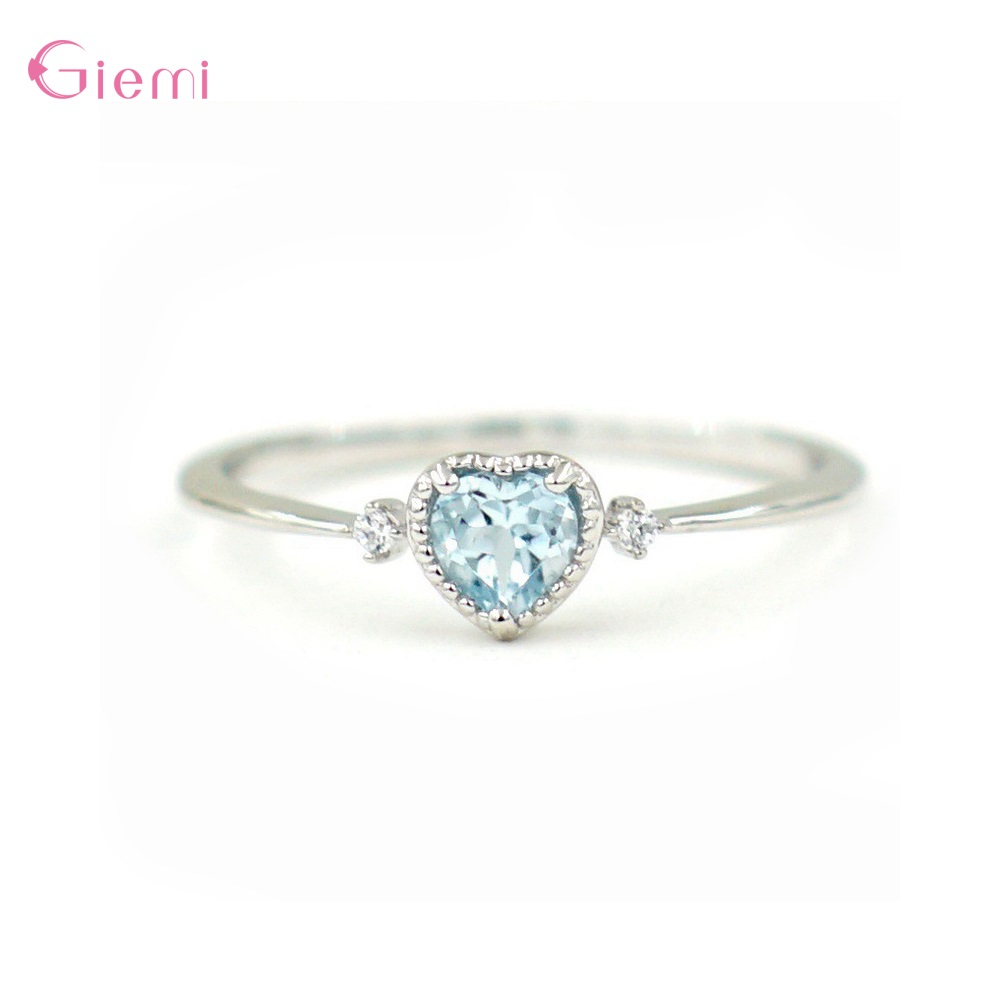 Wedding Z - فاخر 925 فضة الأزرق مكعب Zricon