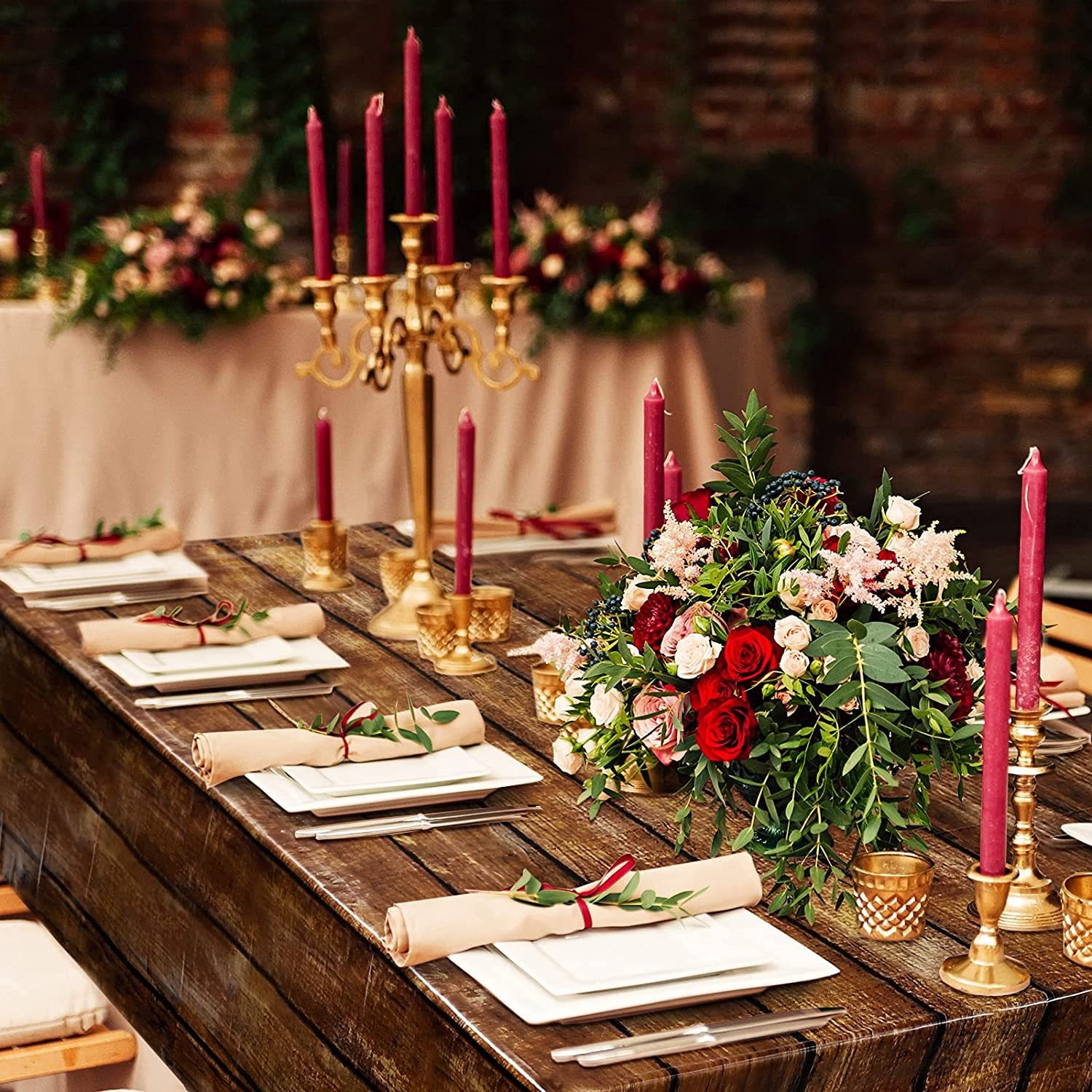 غطاء طاولة خشبي قابل للاستخدام - مراجعة Wedding Supply Rentals وسعره
