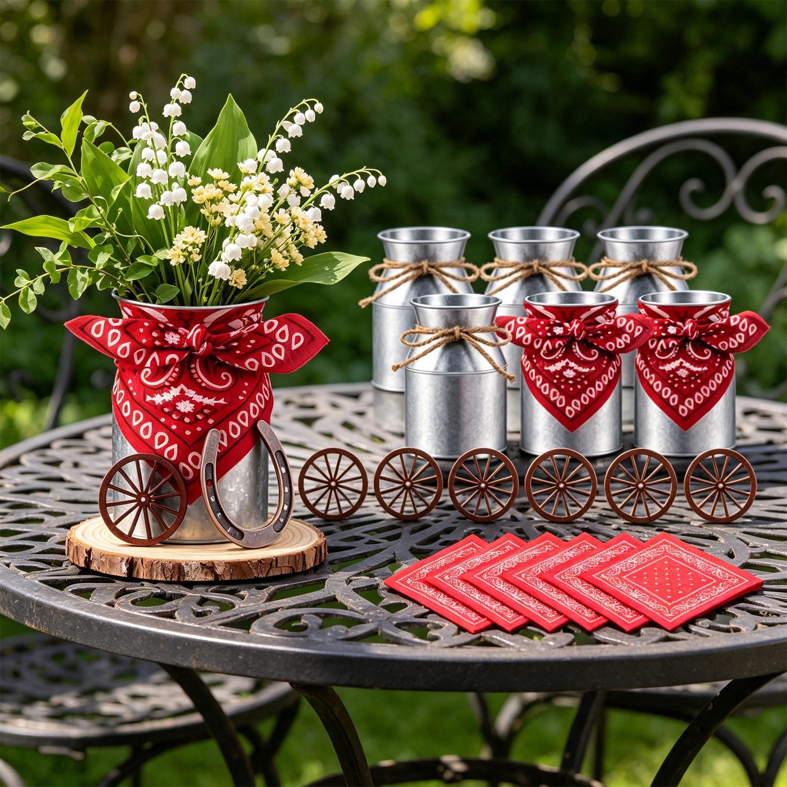 قطع مركزية غربية الطراز للطاول - مراجعة Wedding Supply Rentals وسعره