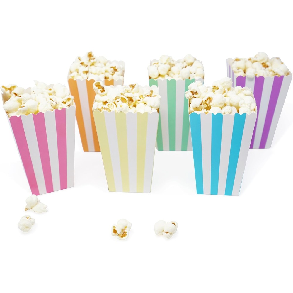 24 قطعة من صناديق الفشار والحل - مراجعة Wedding Favor Box وسعره