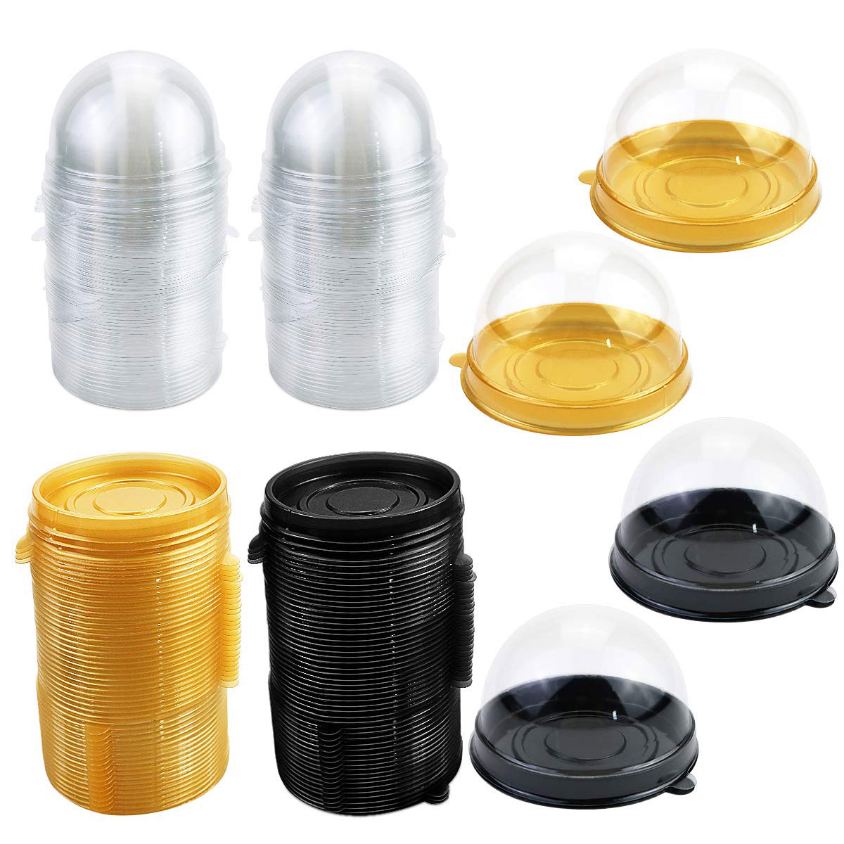 صندوق حلوى كيك شفاف ، قبة كب ك - مراجعة Wedding Cake Supply وسعره