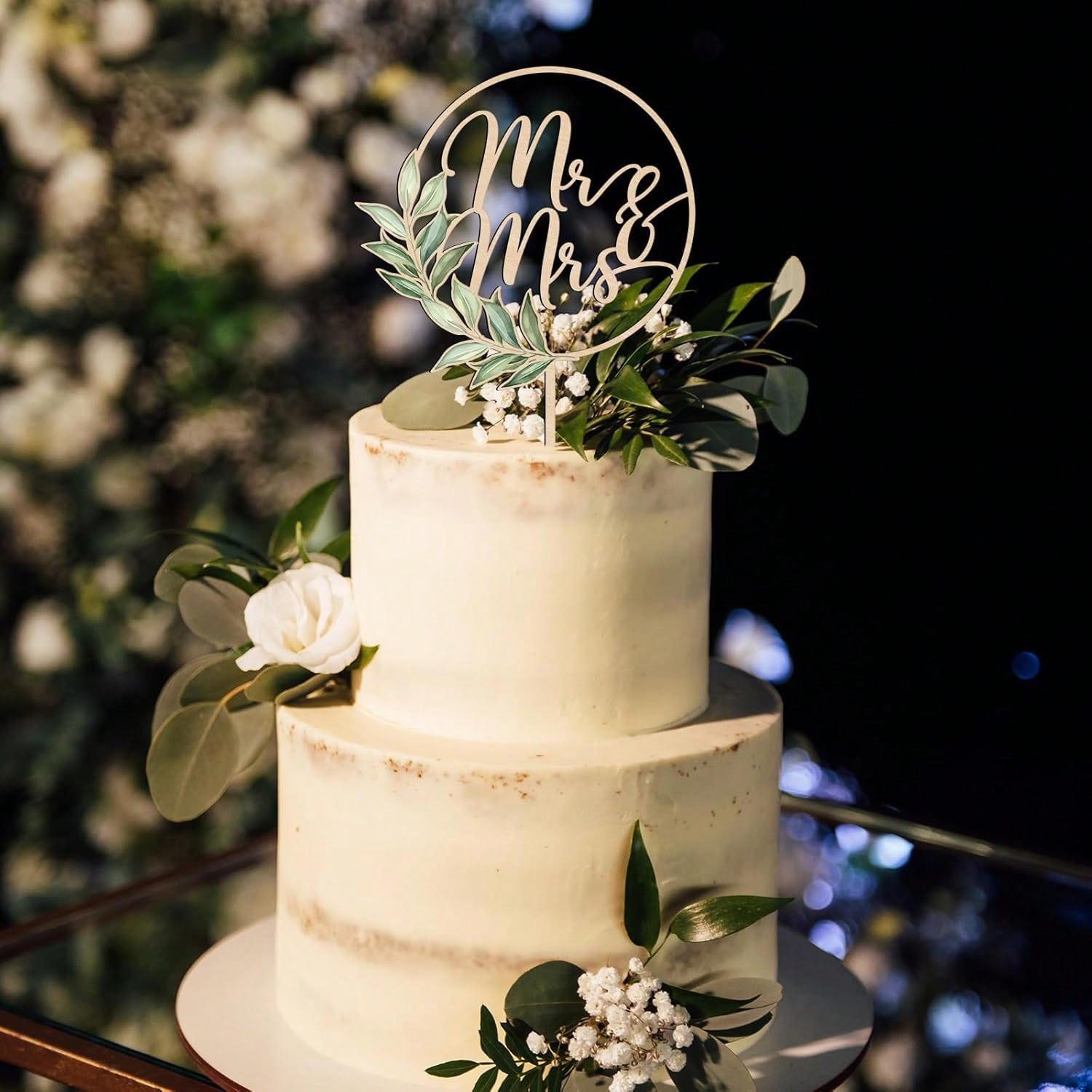 3 قطع من زينة الكيك الخشبية بت - مراجعة Wedding Supply Rentals وسعره
