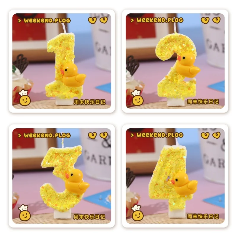 3D البسيطة الأصفر البط موضوع ا - مراجعة Unity Candle Set وسعره