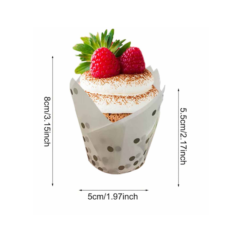 50/100 قطعة من أكواب الكيك الذ - مراجعة Wedding Cake Supply وسعره