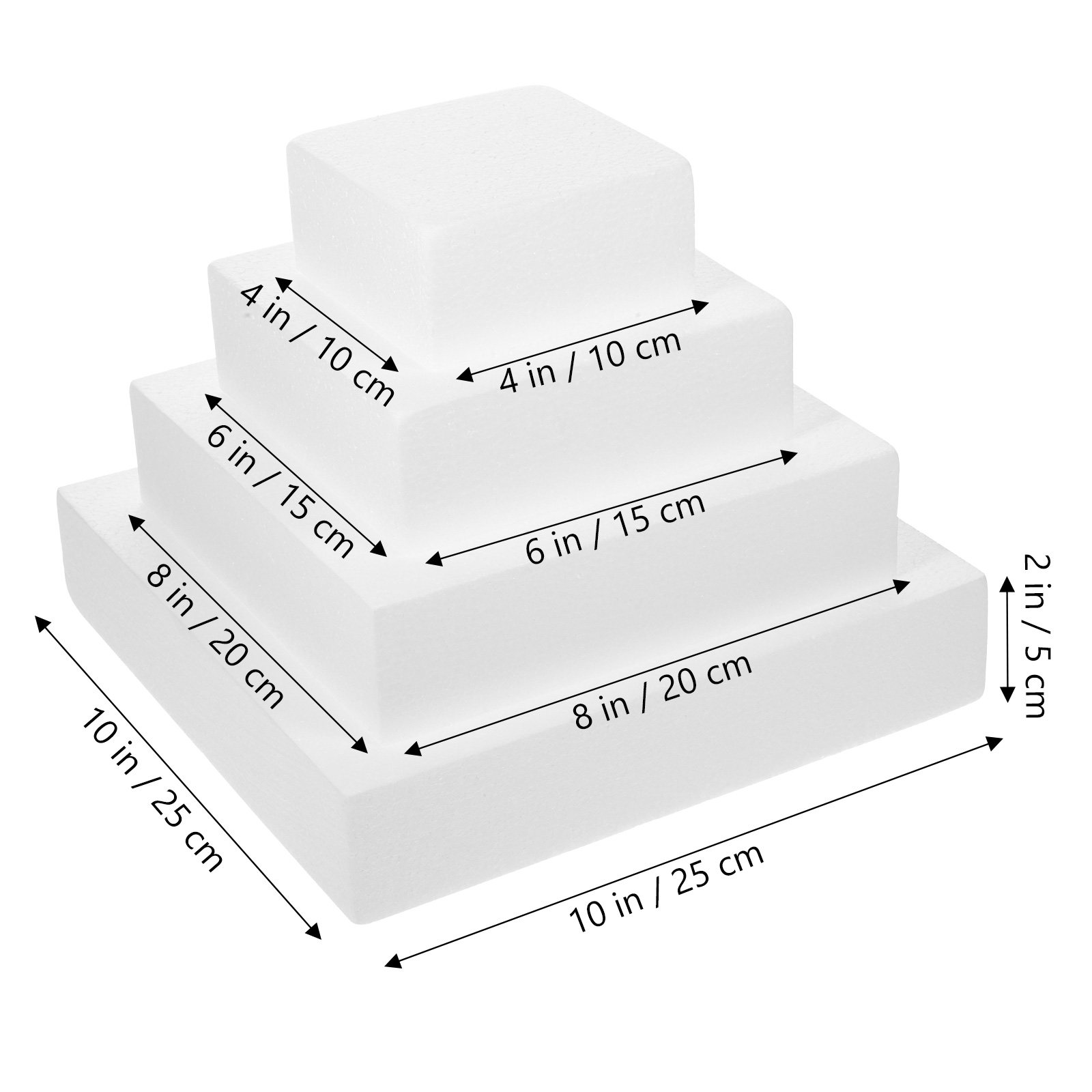 4 قطع من دمى الكيك المصنوعة من - مراجعة Wedding Cake Supply وسعره